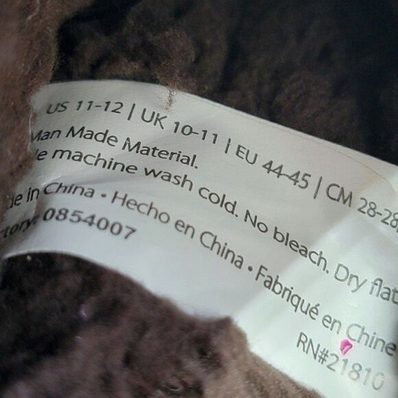 Nwot DEARFOAMS Whipstitch Trim Slipper - Picture 4 of 8